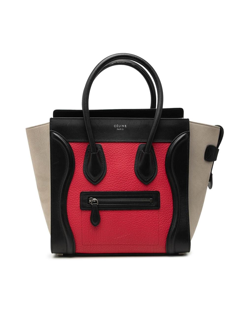 Celine Micro Tricolor Leather Luggage #357590C83B